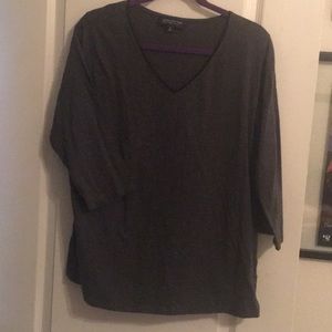 Grey 3/4 sleeve t-shirt